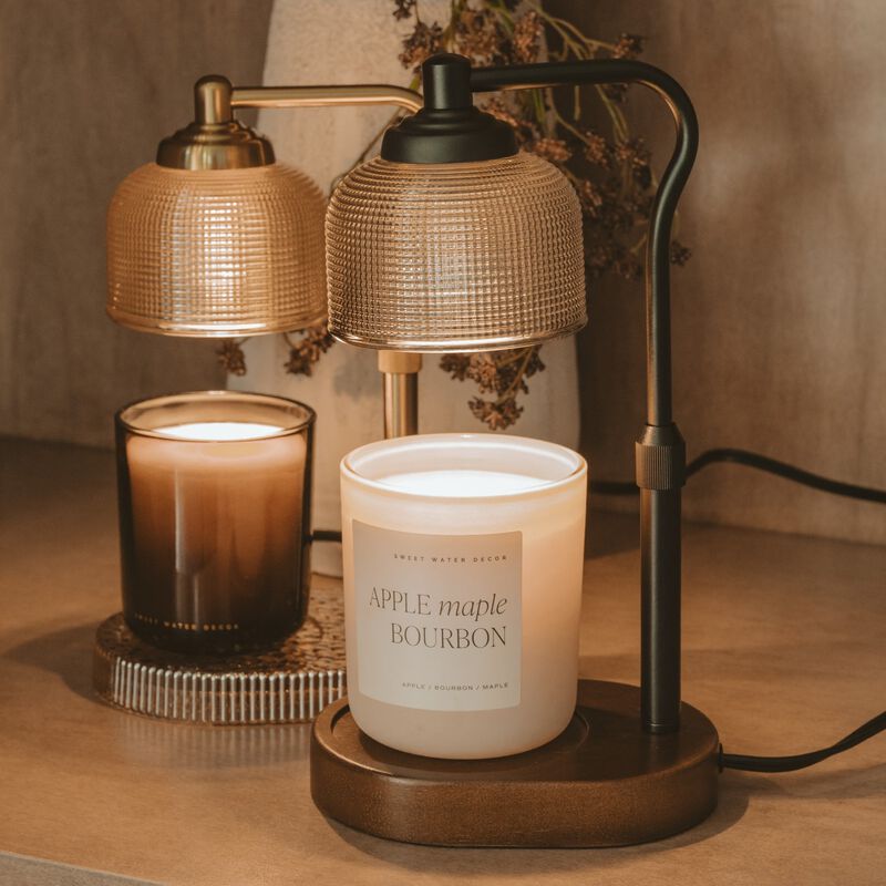 Candle Warmer Lamp with Wood Base image number 4