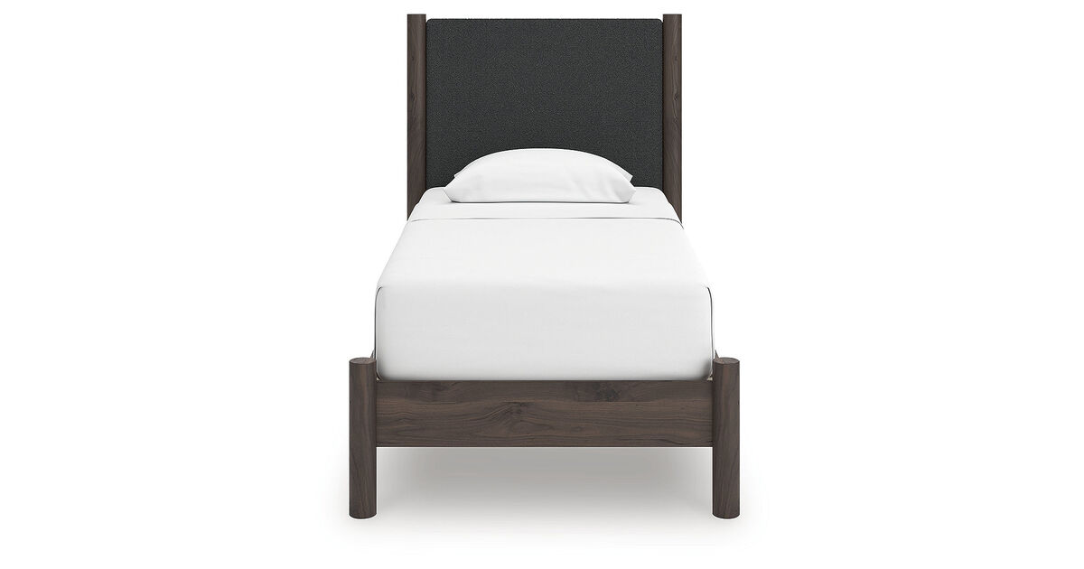 Cadmori Twin Upholstered Panel Platform Bed