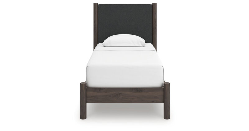 Cadmori Twin Upholstered Panel Platform Bed image number 0