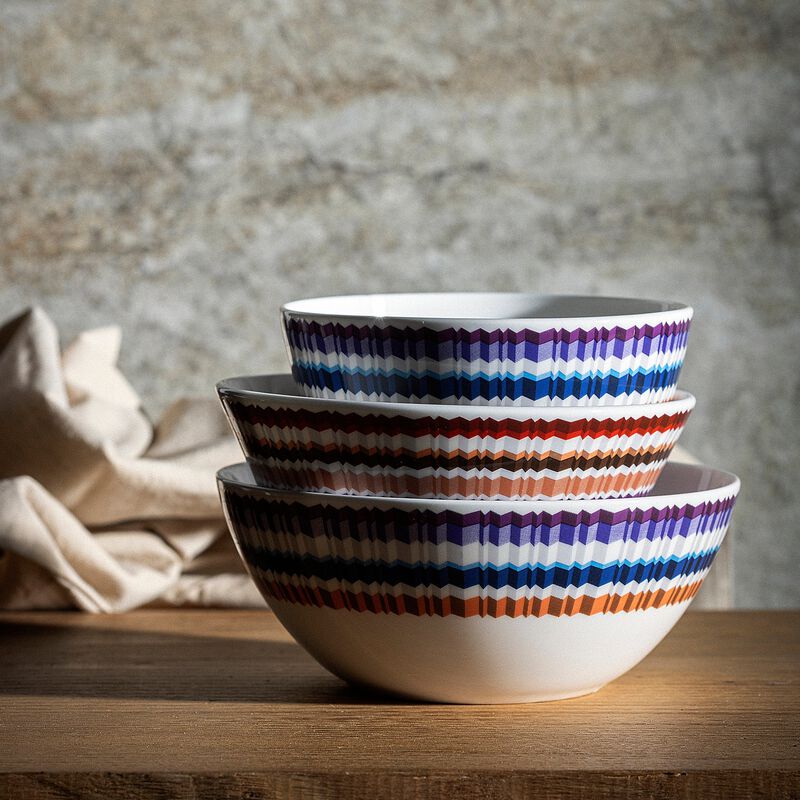 Soup Bowls WAVES Set of 2, diam. 5.71", H 2.36" image number 1