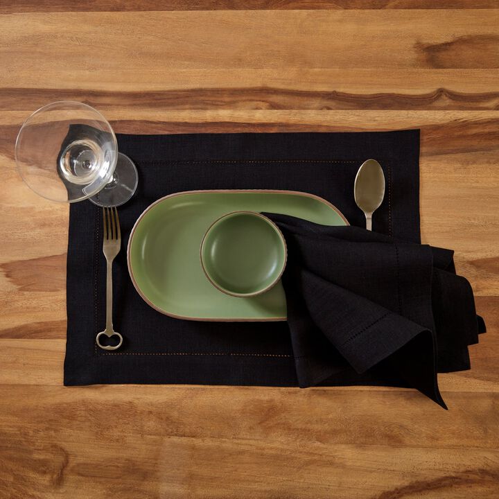 Linen Placemats - Medium Weight Hemstitch (Set of 4)