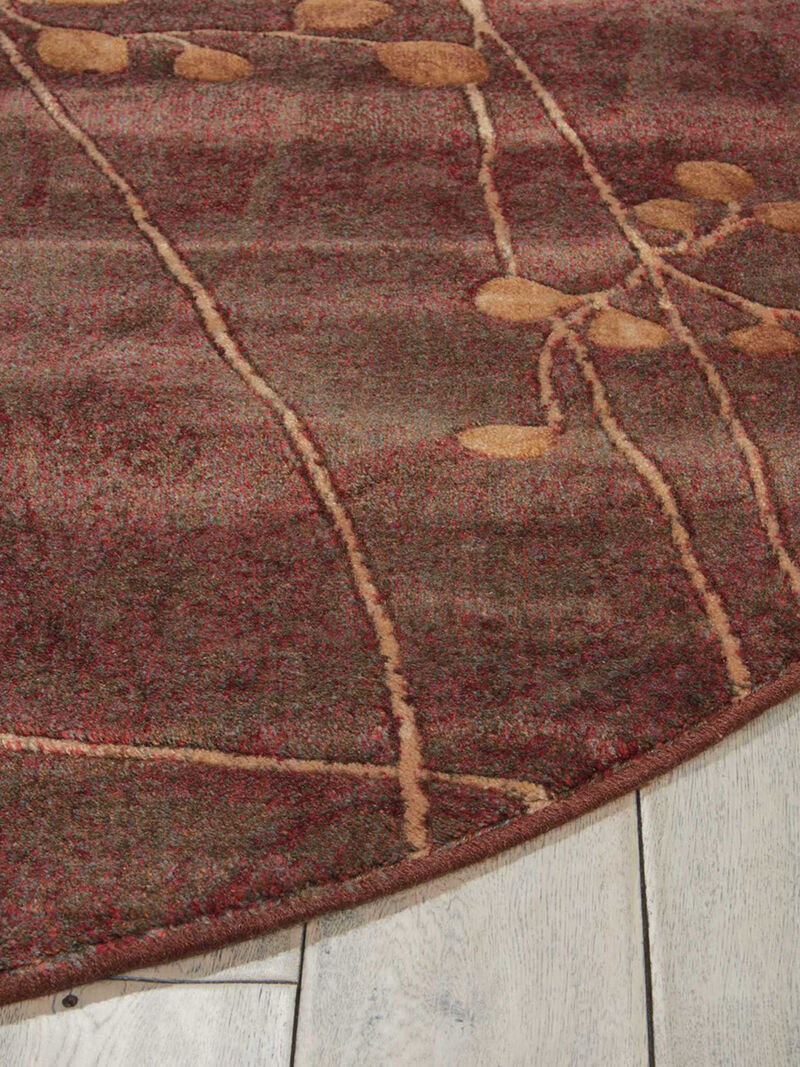 Somerset ST74 Multicolor 5'6" x Round Rug