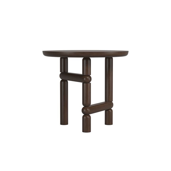 Verge Round End Table