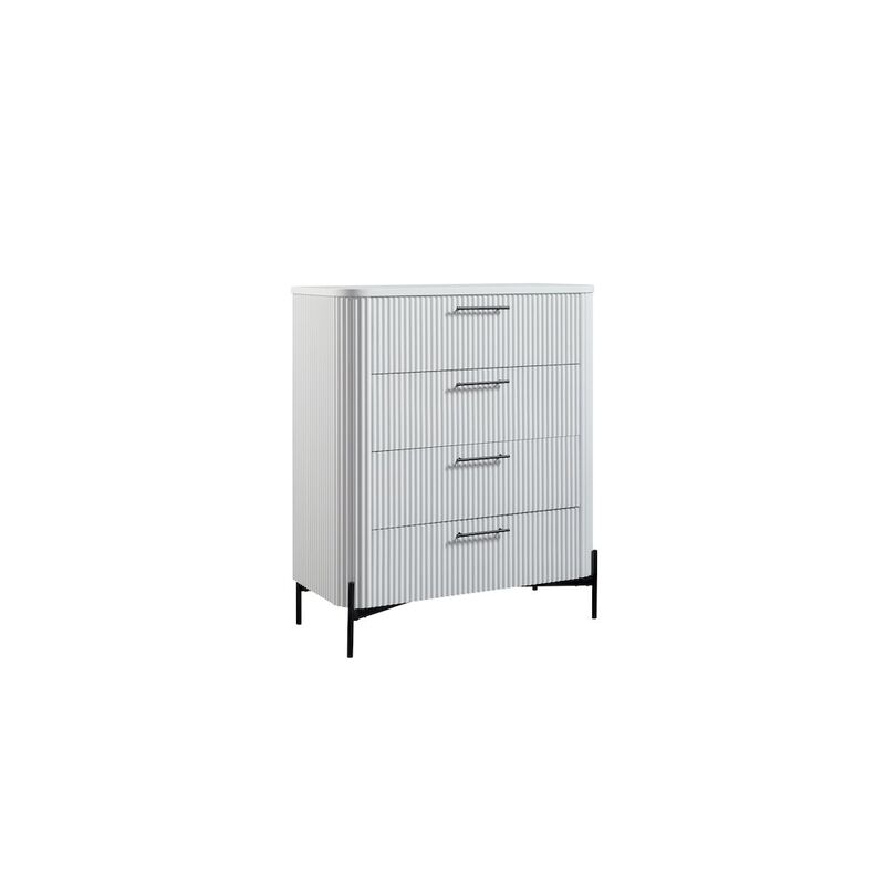 Fisher Park 4 Drawer Chest - White