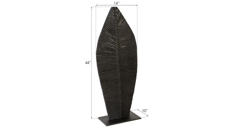 Small Carved Leaf on Stand