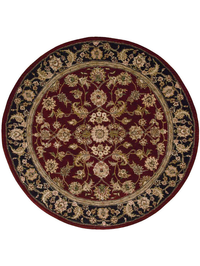 Nourison 2000 2002 Burgundy 4' x Round Rug image number 0