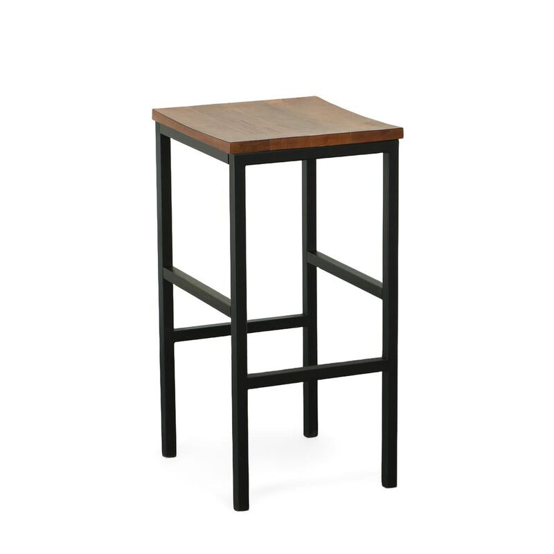 Carolina Living Aileen 30 Barstool - Chestnut/Black