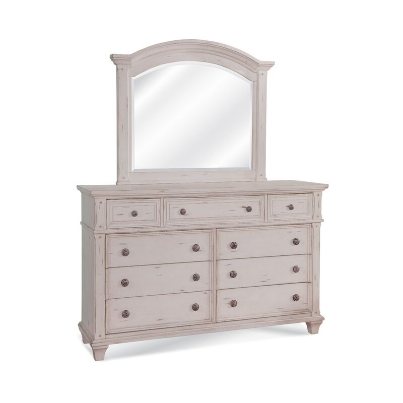 American Woodcrafters Sedona Dresser - Cobblestone White