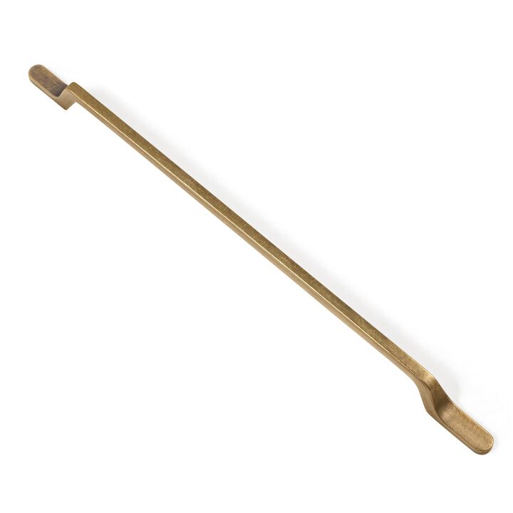 Goo-Ki 6 Pack Antique Brass Cabinet Handles - 11.34""(288mm) c-c Retro Brass Drawer Pulls for Appliance Bar Cupboard Wardrobe, V