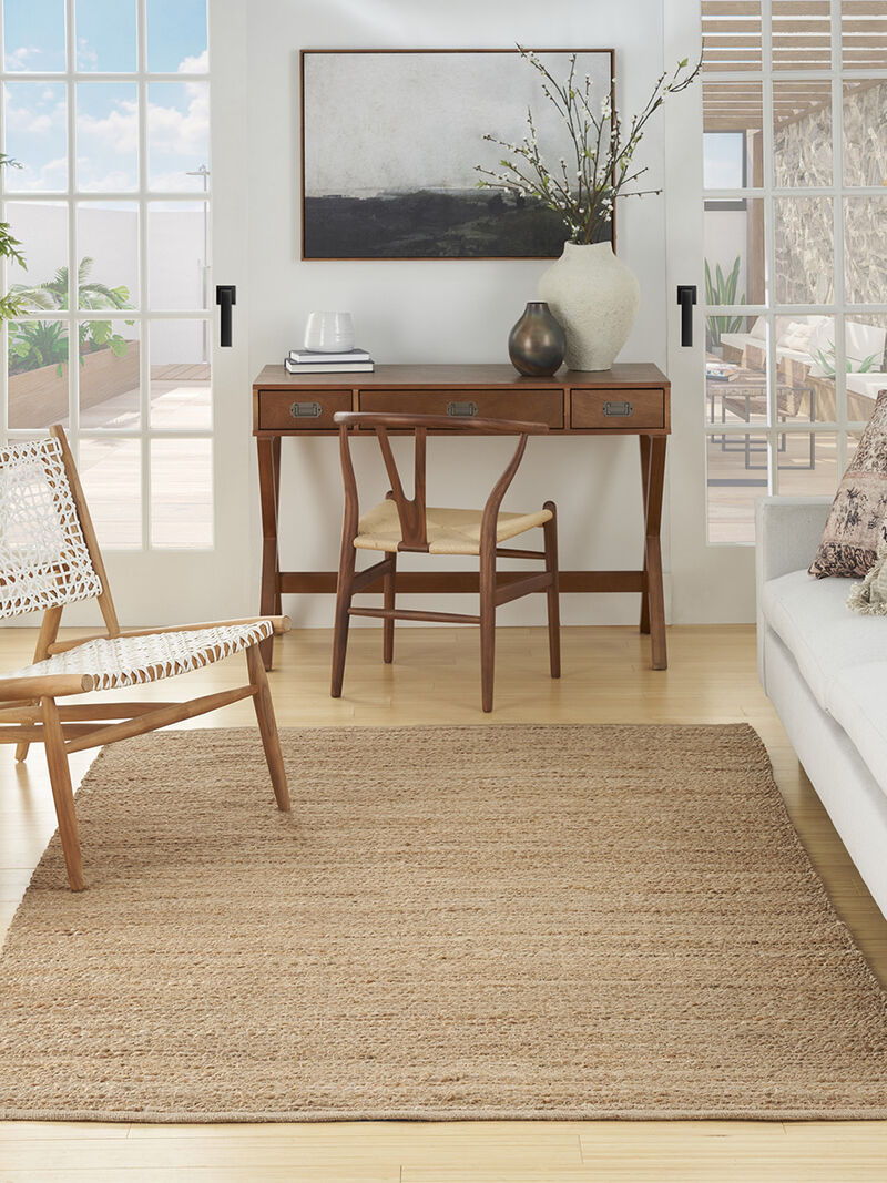 Natural Jute NJT01 Natural 4' x 6' Rug