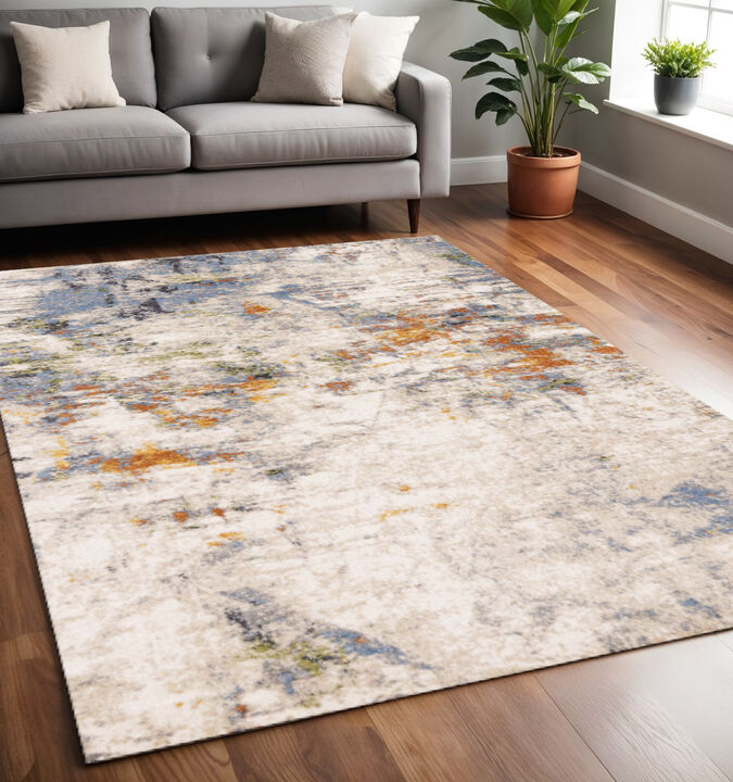 HomeRoots Abstract Area Rug