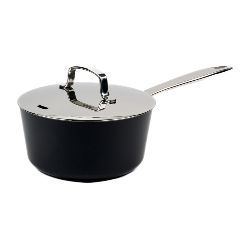 Alva Maestro Nonstick Ceramic Saucepan with Lid 2Qt. - Easy to Clean, Oven Safe and Made without PFAS, PFOA & PTFE - Induction and All Stovetop Compatible with Even Heat Distribution