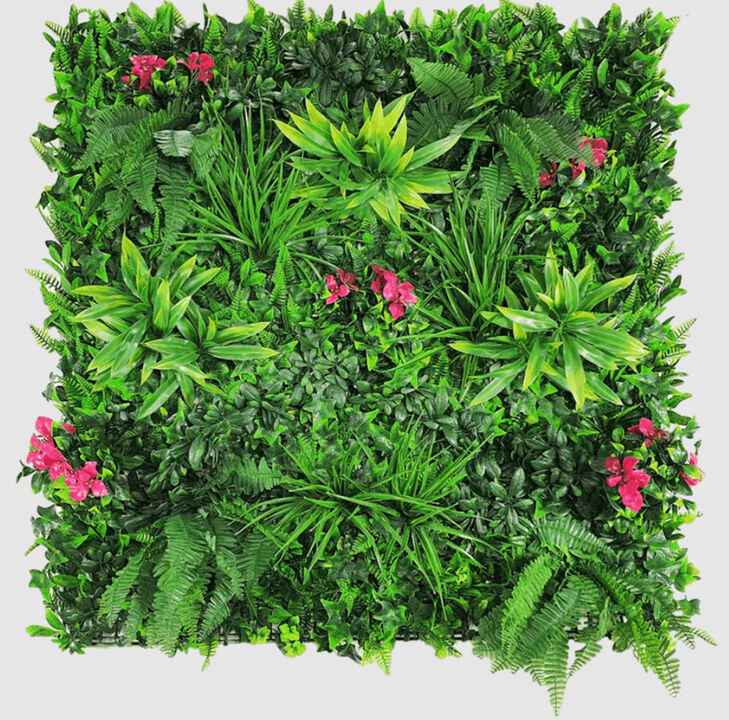 Luxury Pink Sensation Artificial Living Wall / Green Wall 40" x 40" 11SQ FT Commercial Grade UV Resistant