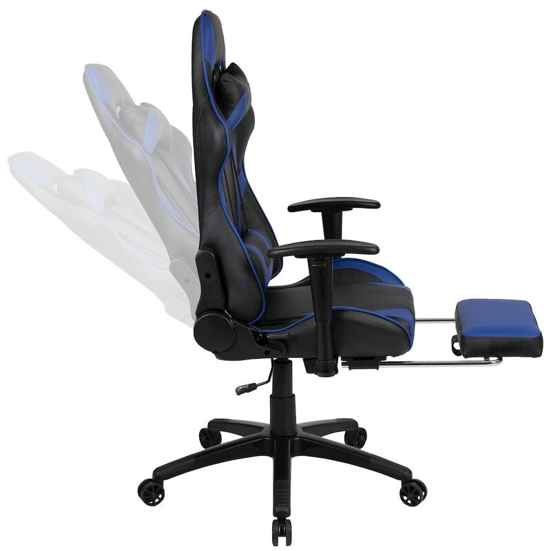 Flash Furniture Black Gaming Desk and Footrest Reclining Gaming Chair Set image number 8