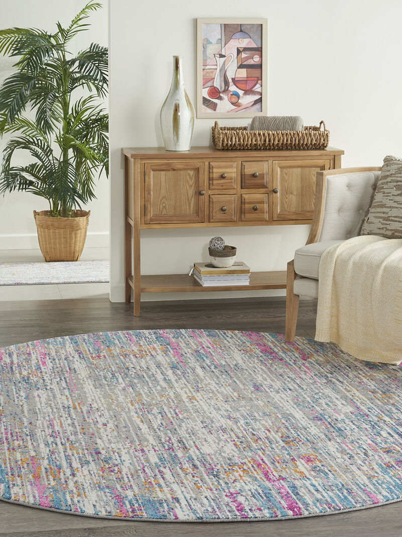 Passion PSN36 Ivory/Multicolor 10' x Round Rug image number 8