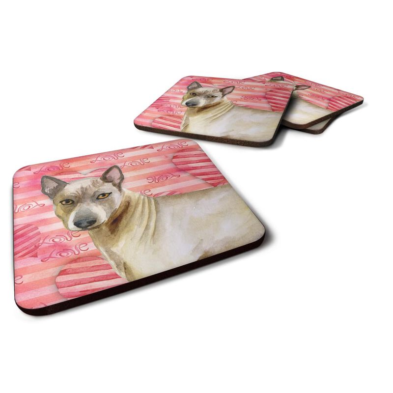 Caroline's Treasures Thai Ridgeback Love Decorative coasters, Multicolor