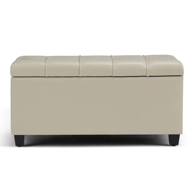 Simpli Home Sienna Storage Ottoman Bench