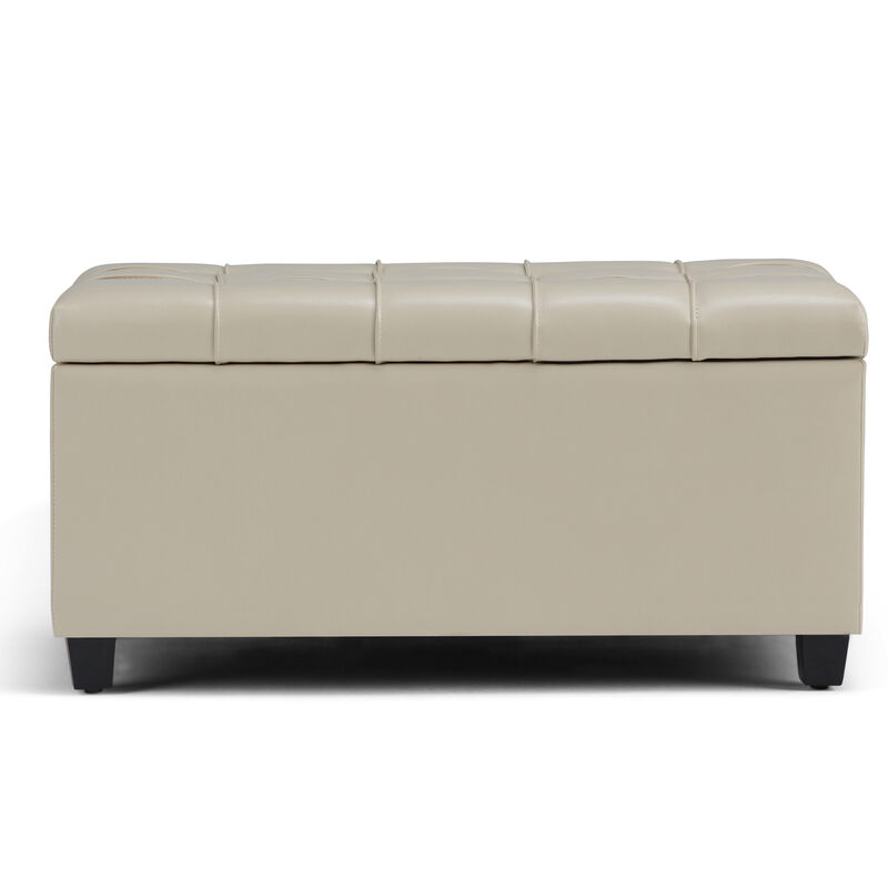 Simpli Home Sienna Storage Ottoman Bench image number 1