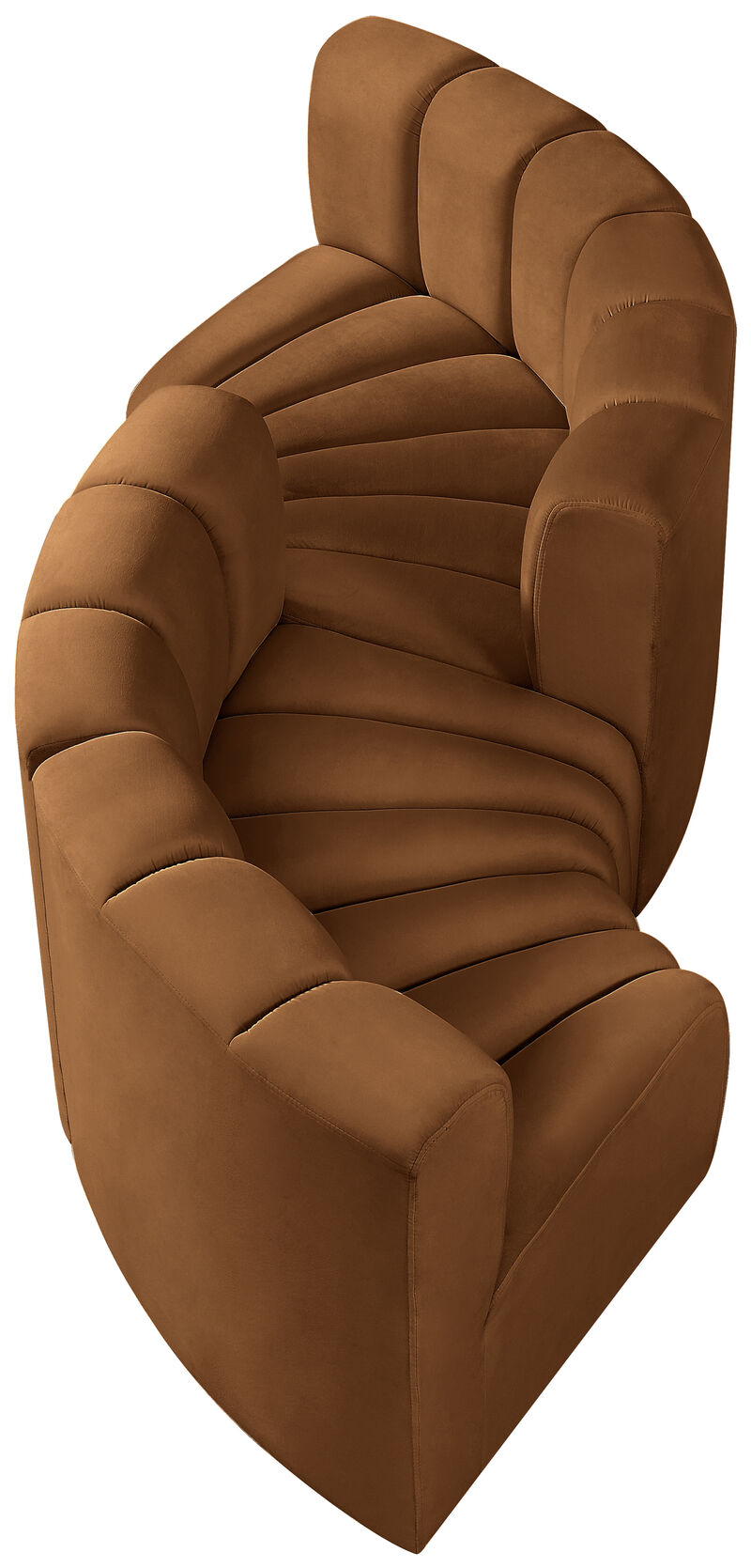 Meridian Furniture Arc Saddle Velvet Modular Sofa image number 2