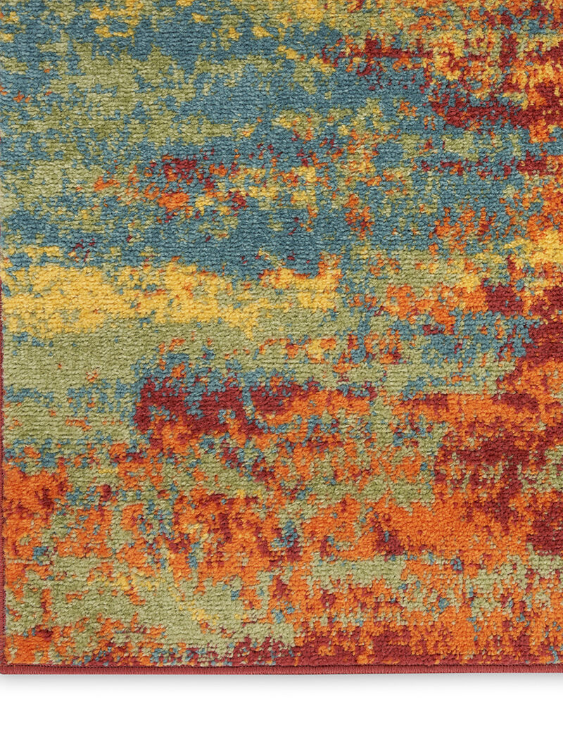 Nourison Essentials NRE06 Flame 2'2" x 7'6" Rug image number 4