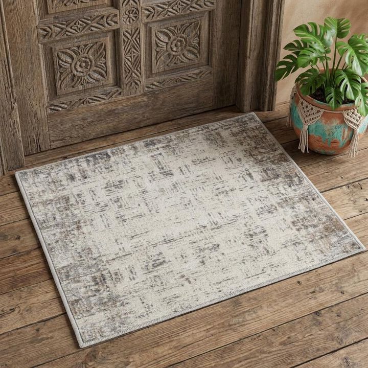 HomeRoots Floral Power Loom Area Rug
