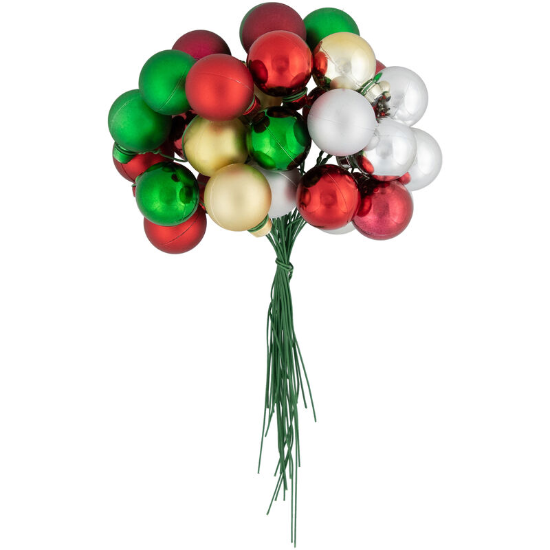 6.75" Traditional Colors Shatterproof Ball Ornament Christmas Pick image number 4