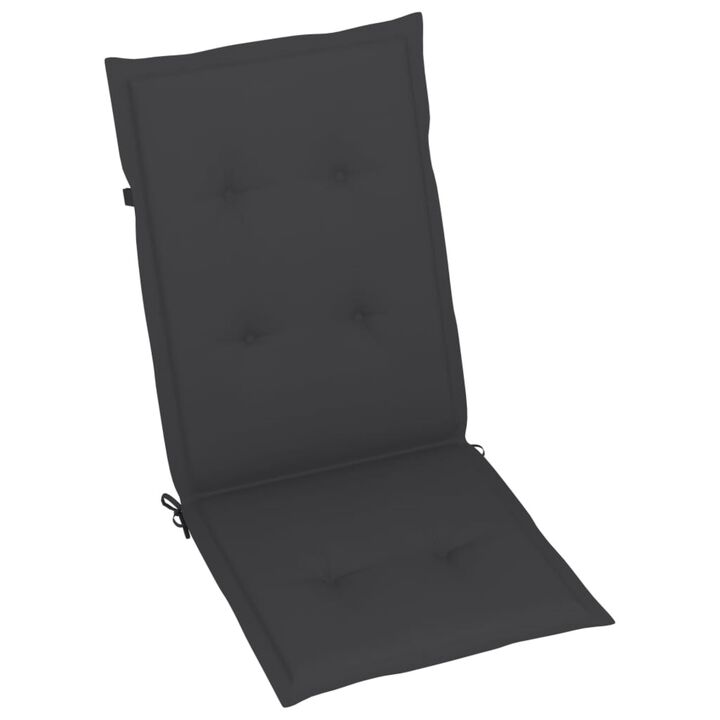 vidaXL Garden Chair Cushions 6 pcs Anthracite 47.2"x19.7"x1.6"