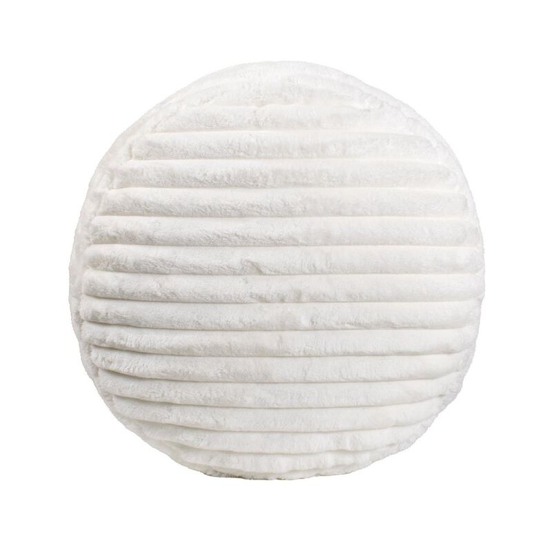 Howard Elliott Short Pouf Shar Pei White image number 1