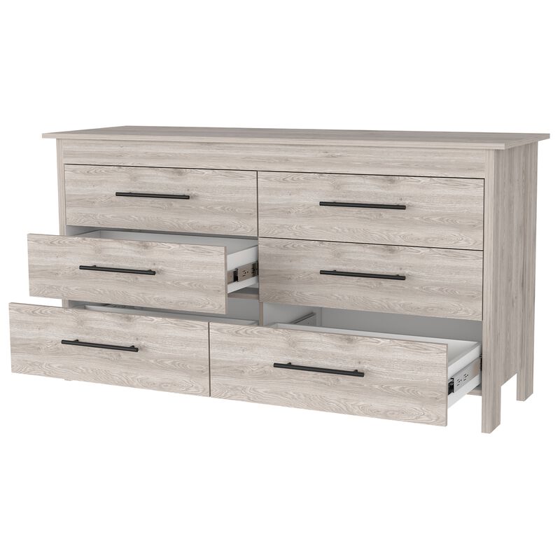 Luxor 6 Drawer Double Dresser
