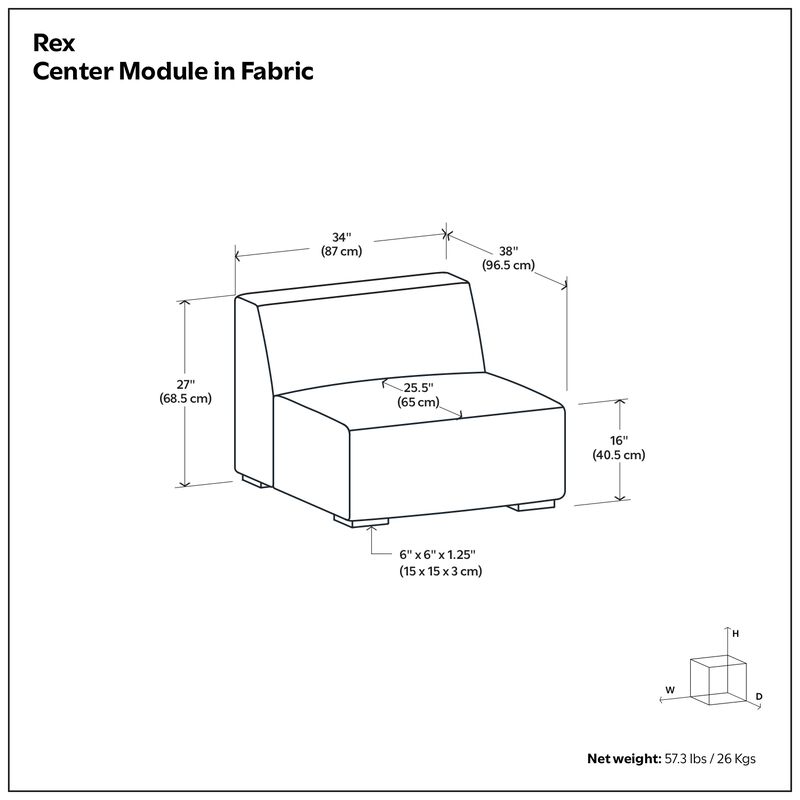 Rex Center Sofa Module image number 9