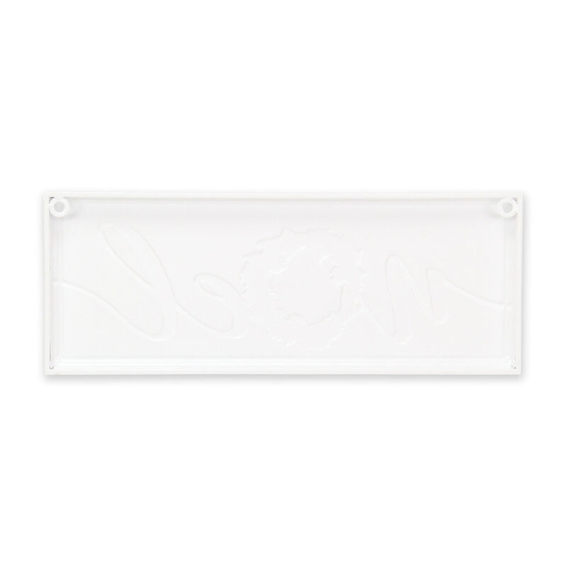 HomeRoots 7" X 19" White and Red Christmas Noel Metal Wall Decor image number 3