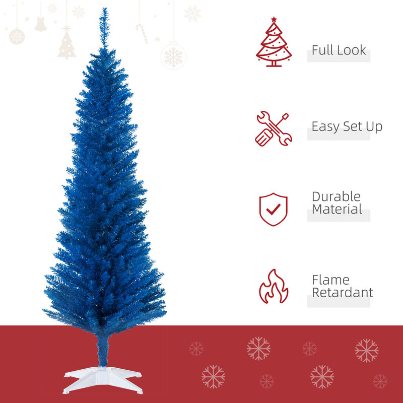 BreeBe 5FT Decorated Pencil Christmas Tree with 294 Tips image number 3