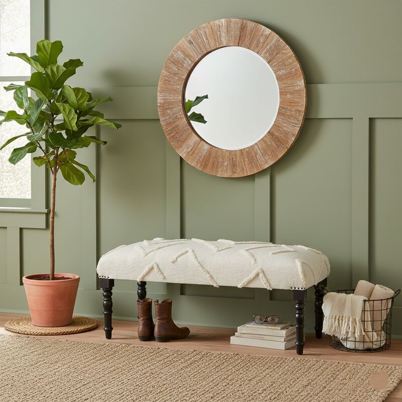 Aurora Contemporary Upholstered Accent Bench image number 5