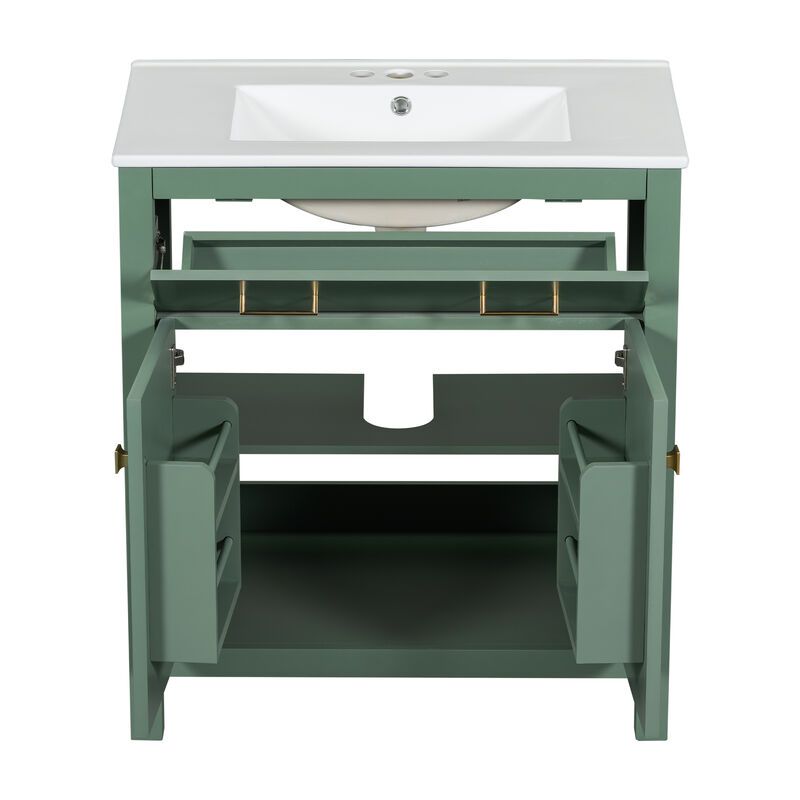 Merax Modern Bathroom Vanity with Ceramic Sink