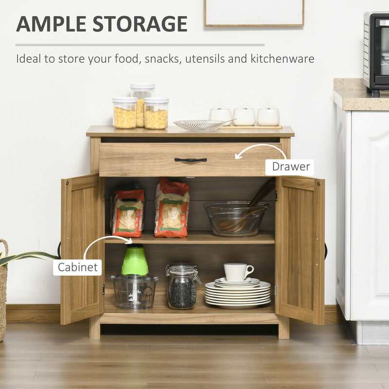 Hibgwa Farmhouse Sideboard Buffet Cabinet image number 5
