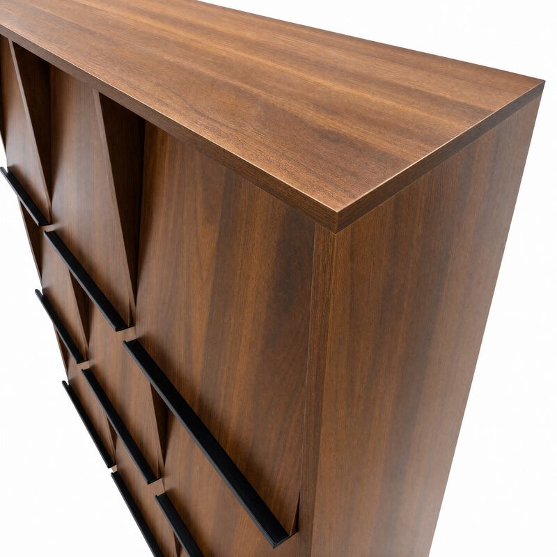 Heskmo 9‑Cubby Flip‑Door Cube Bookcase image number 5