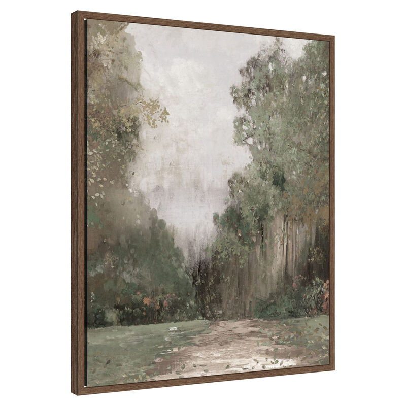 Misty Garden Pathway by PI Studio Framed Canvas Wall Art image number 0