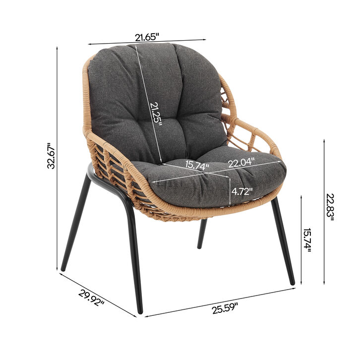 Pine Gray 4-Piece Patio Set