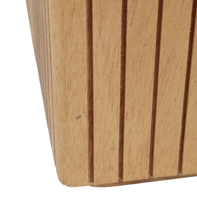 20" Square Ribbed Accent Table image number 4