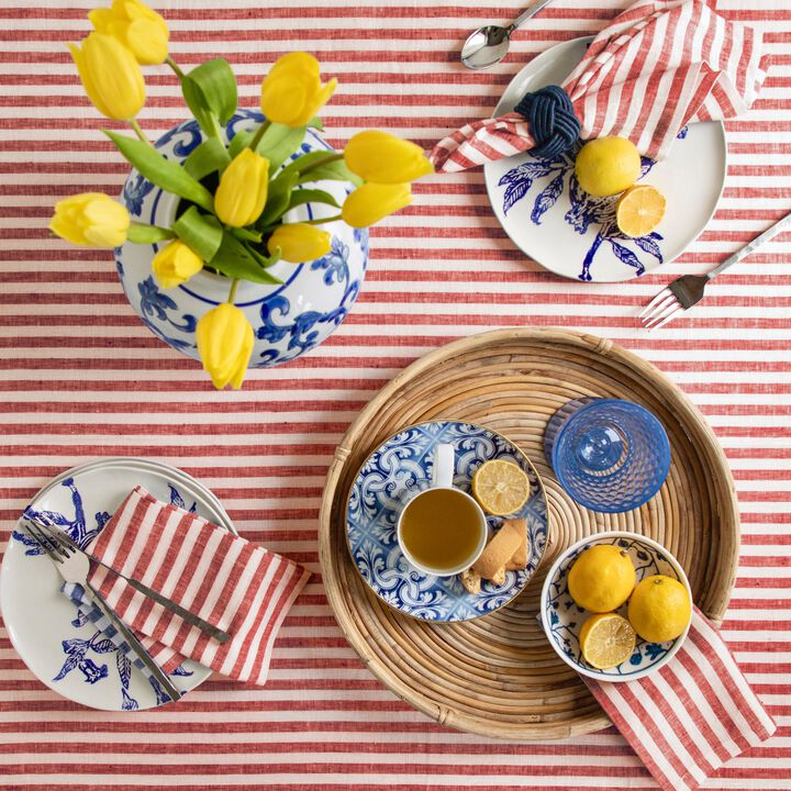 Linen Tablecloth - Amalfi Stripe