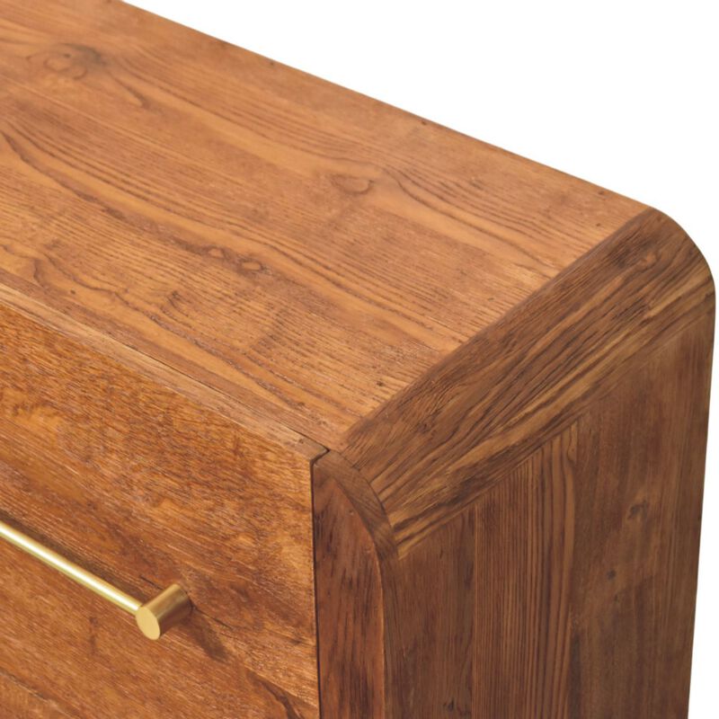 Artisan FurnitureSolid Wood Oakline Four Drawer Chest,Brown,4-Drawers