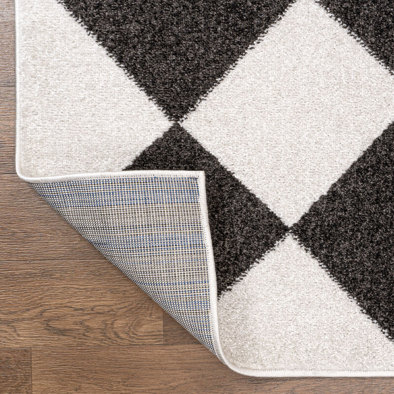 Draper Classic Geometric Diamond Pattern Area Rug