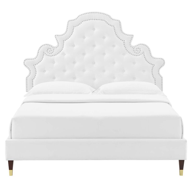 Modway - Gwyneth Tufted Performance Velvet Full Platform Bed image number 6