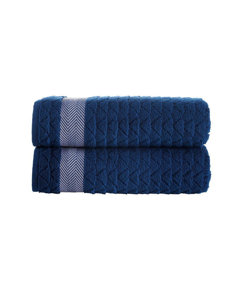 Brooks Brothers Herringbone 2 pcs Bath Towels