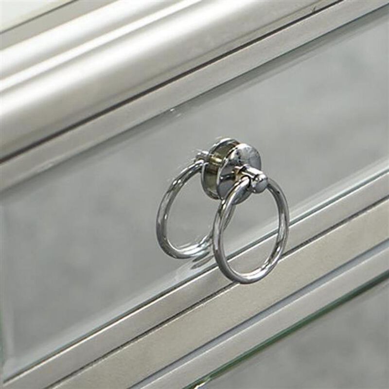 Illusions Collection Mirrored Console Table Stylish Accent for Entryway or Living Room