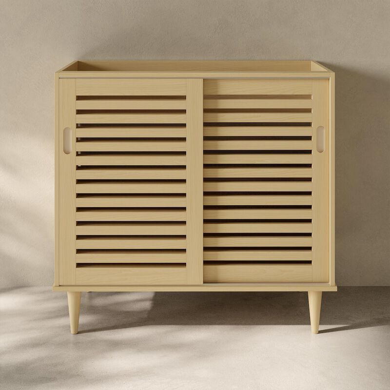 Delice 36" Freestanding Bathroom Vanity Cabinet without Top in Natural Oak image number 5