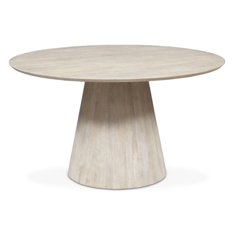 World Interiors Calabasas 54" Dining Table in White image number 0