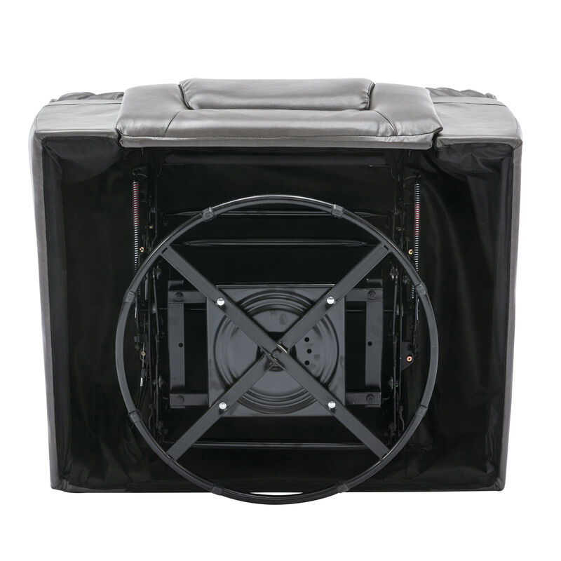 360&deg;Swivel and Rocking Home Theater Recliner Manual Recliner Chair with Wide Armrest for Living Room,Bedroom