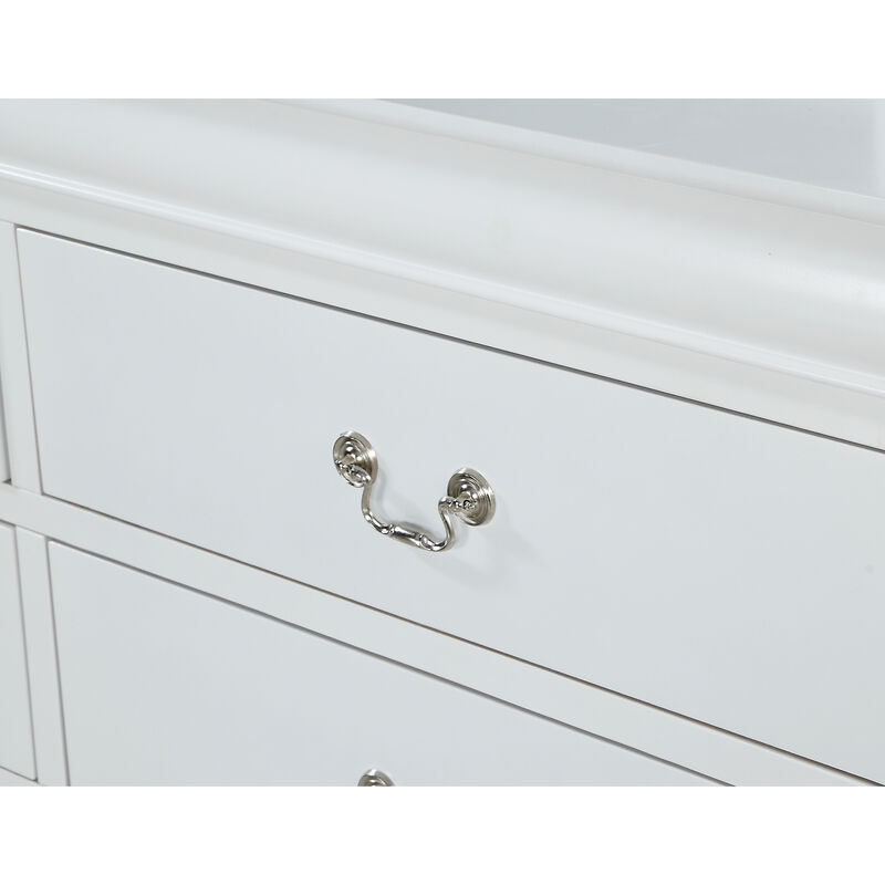 Streamdale Louis Philip Style Two-Drawer Nightstand with Rich Finish image number 3