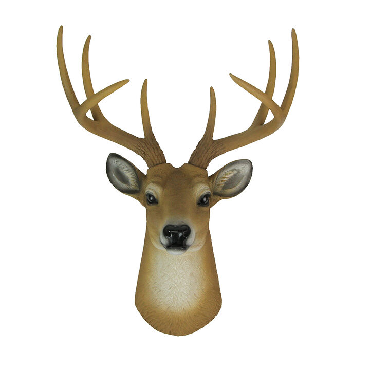 Buck Horns Amazing Antlers Wall Mounted Trophy Deer Head Sculpture